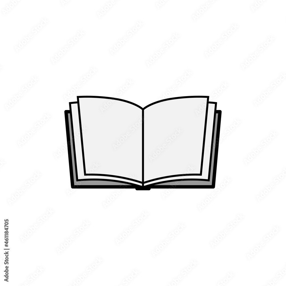 Open book icon design template vector illustration Open book icon design template vector illustration