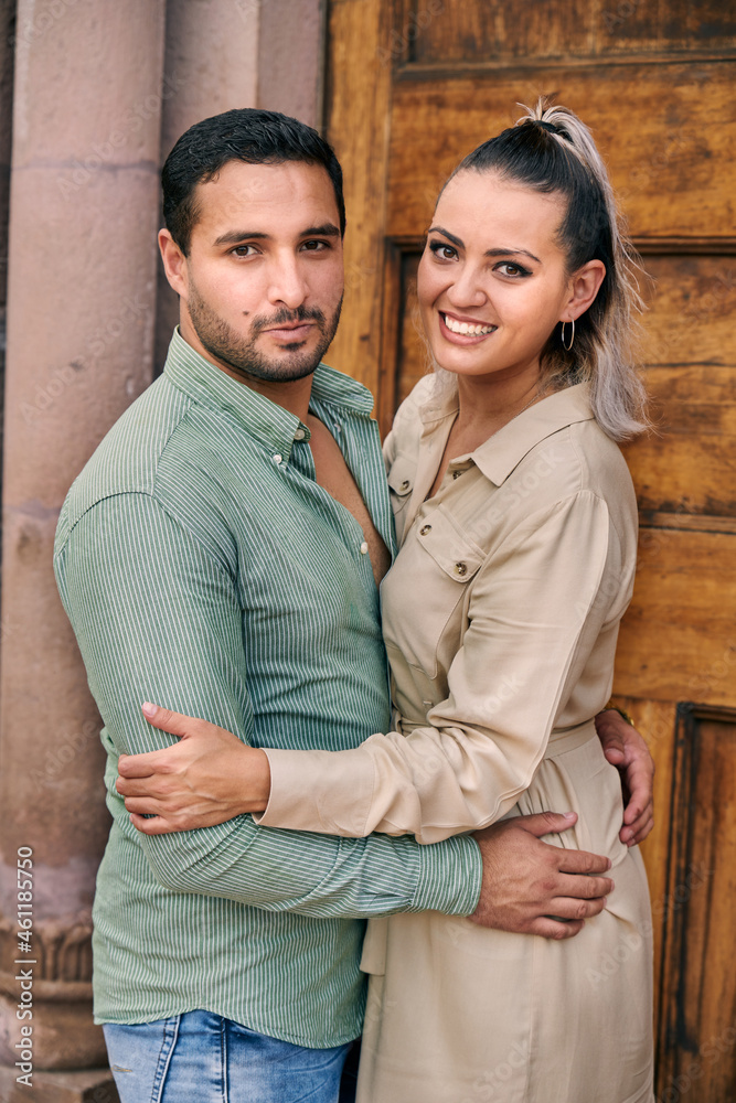 Young Latino male and female couple in love between 25 and 35 years of age Young Latino male and female couple in love between 25 and 35 years of age