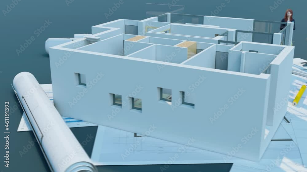 Home construction project and family