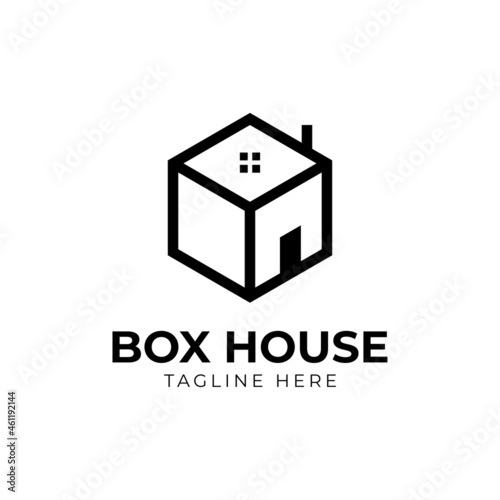 Box House Logo, Real estate agency logo design