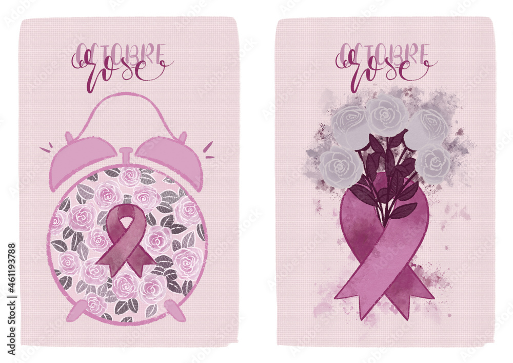 Mois de sensibilisation au cancer du sein, Octobre Rose, Dépistage, campagne. Mois de sensibilisation au cancer du sein, Octobre Rose, Dépistage, campagne.