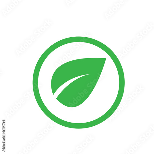 Logos of green Tree leaf ecology