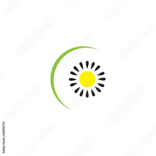 kiwi fruit logo vector