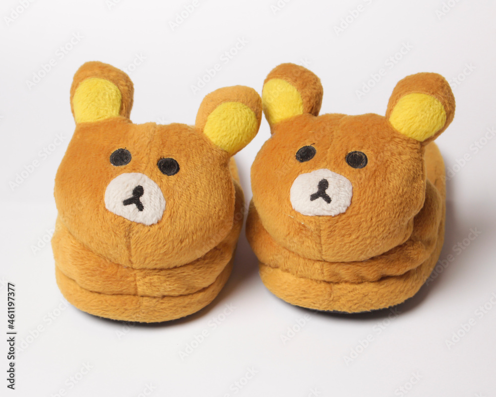 Character house slippers with a soft surface. Cute characters add a cute impression when used. Comfortable sandals to use. Home slippers. Focus blur. Fur character sandals. Character house slippers with a soft surface. Cute characters add a cute impression when used. Comfortable sandals to use. Home slippers. Focus blur. Fur character sandals.