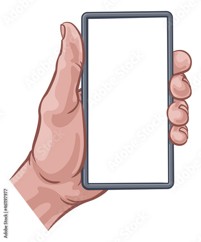Phone Hand Comic Book Pop A...