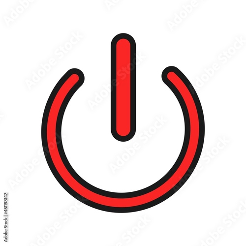 Restart Line Filled Vector Icon Design