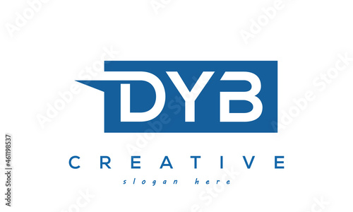 Creative Initial DYB Letter Logo Design Vector photo