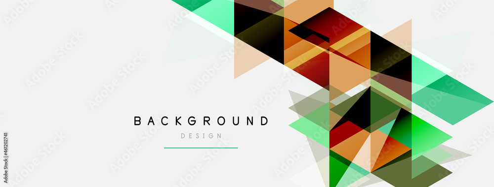 Mosaic triangles geometric background. Techno or business concept, pattern for wallpaper, banner, background, landing page Mosaic triangles geometric background. Techno or business concept, pattern for wallpaper, banner, background, landing page