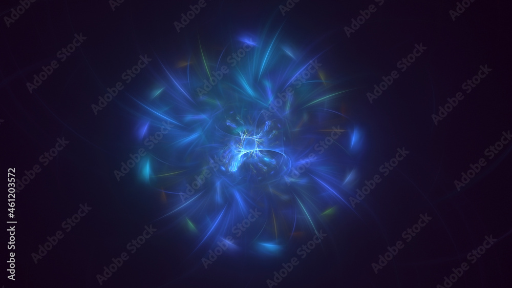 Fototapeta premium 3D rendering abstract mandala fractal background