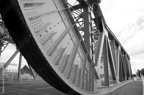 mid century brutalist industrial architecture, Scherzer Rolling Bascule Bridge photo