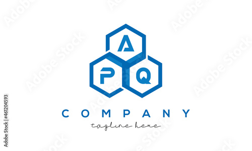 APQ three letters creative polygon hexagon logo