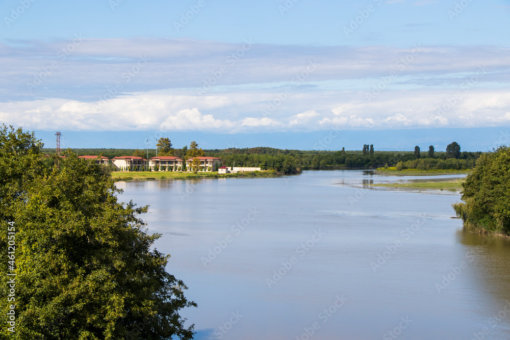 Anaklia resort, hotels and buildings, water and sun