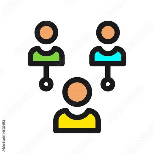 Donor Line Filled Vector Icon Design