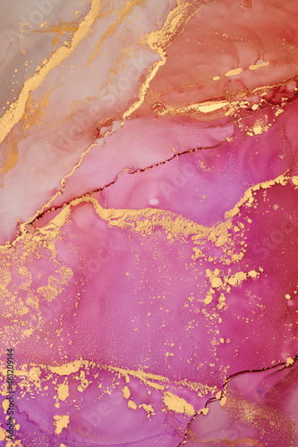 Fluid Art . Abstract colorful background, wallpaper. Mixing acrylic paints. Modern art. Marble texture. Alcohol ink colors translucent