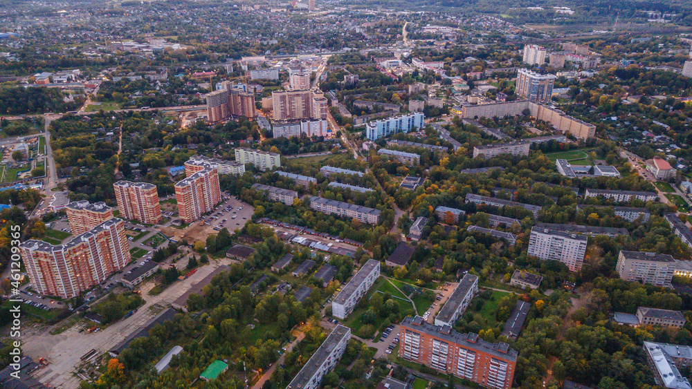 Naklejka premium Solnechnogorsk city, Moscow region aerial photography