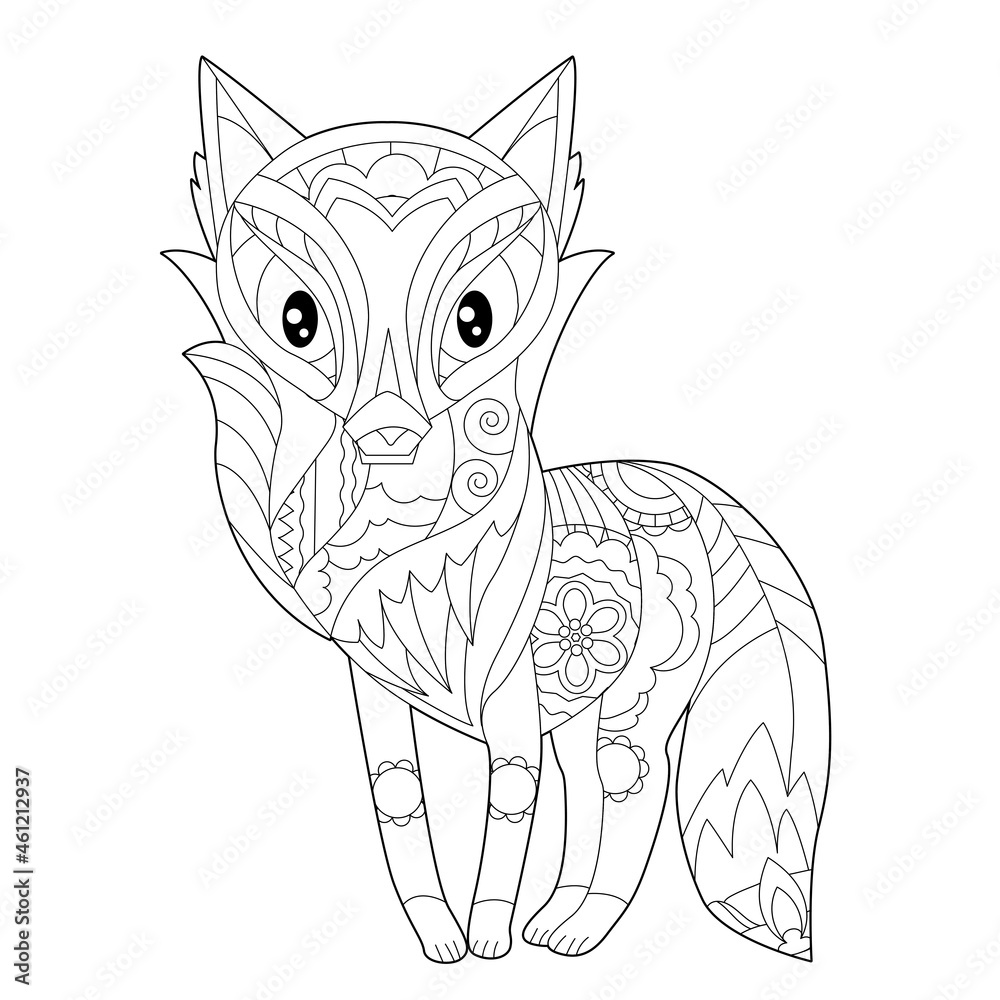 Cute Animal Coloring Book for Adults: Coloring Pages with Funny