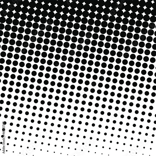 Black halftone background. Black polka dot. Halftone pattern. Modern Halftone Background  backdrop  texture  pattern. Vector illustration. Halftone Backdrop.