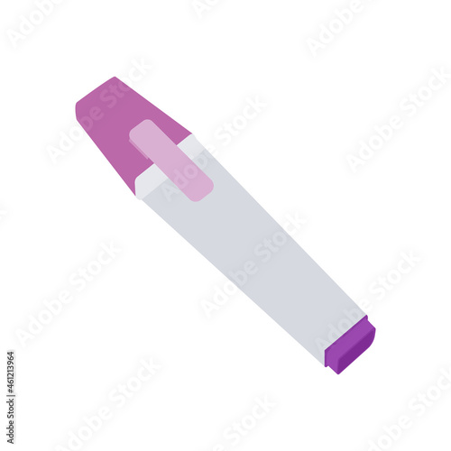 pastel purple highlighter with a minimalistic flat design.