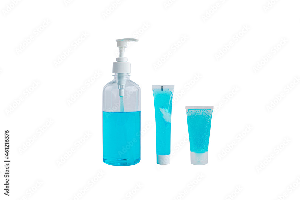 Alcohol gel or hand sanitizer pump bottle for washing hand in hospital or public area. Alcohol gel or hand sanitizer pump bottle for washing hand in hospital or public area.