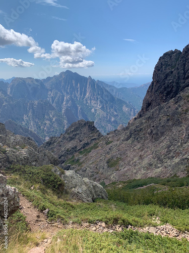 Montagne corse dans le GR20 nord