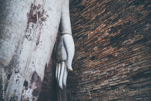 old buddha temple in Sukhot...