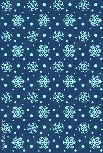 seamless pattern with snowflakes
