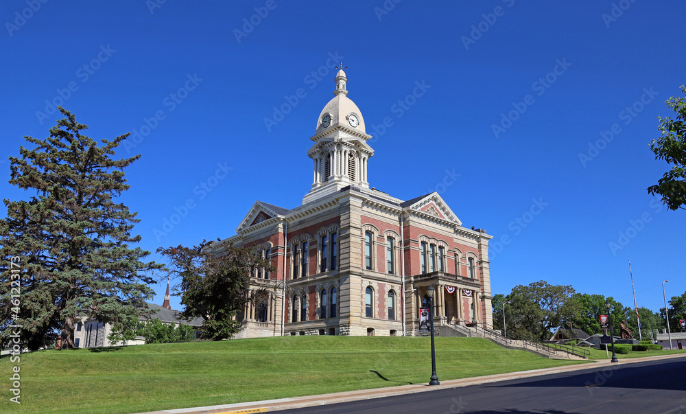 The Wabash County Courthouse in Indiana is a beautiful example of architecture.