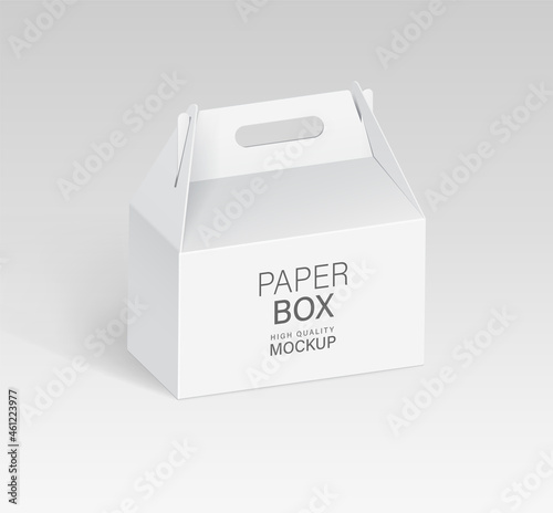Paper food box packaging mockups