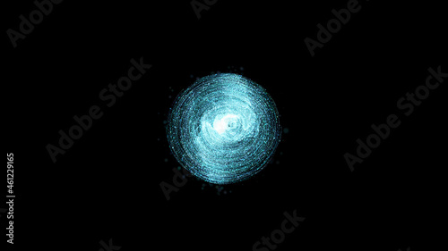 minimalistic abstract black background with a silvery plane. futuristic galaxy image. 3d rendering