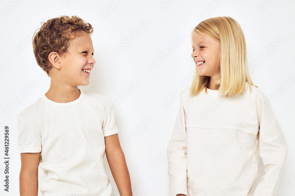 little cheerful cheery friends little cheerful cheery friends isolated background little cheerful cheery friends little cheerful cheery friends isolated background
