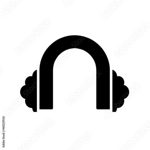 Earmuffs Glyph Vector Icon Design