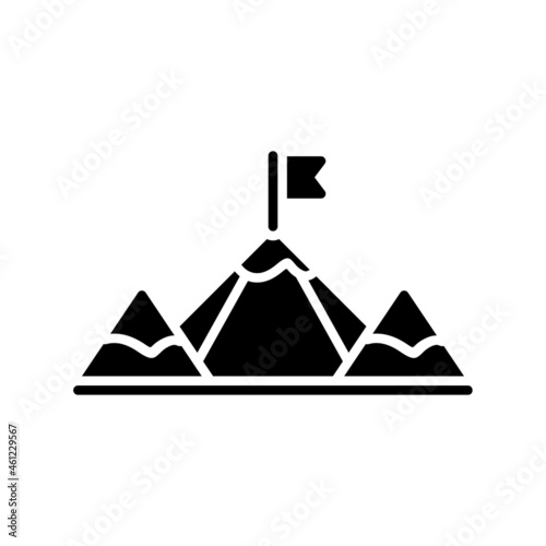 Peak Glyph Vector Icon Design