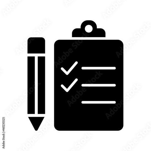 Task Glyph Vector Icon Design