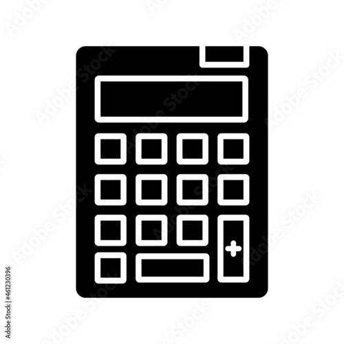 Calculator Glyph Vector Icon Design