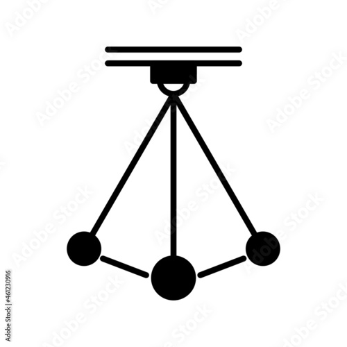 Pendulum Glyph Vector Icon Design