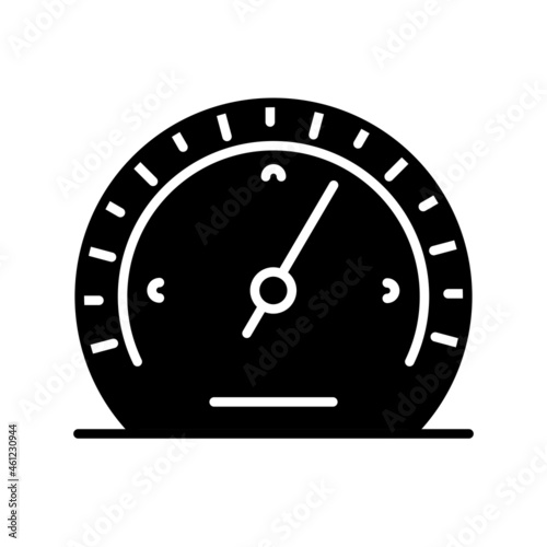 Barometer Glyph Vector Icon Design