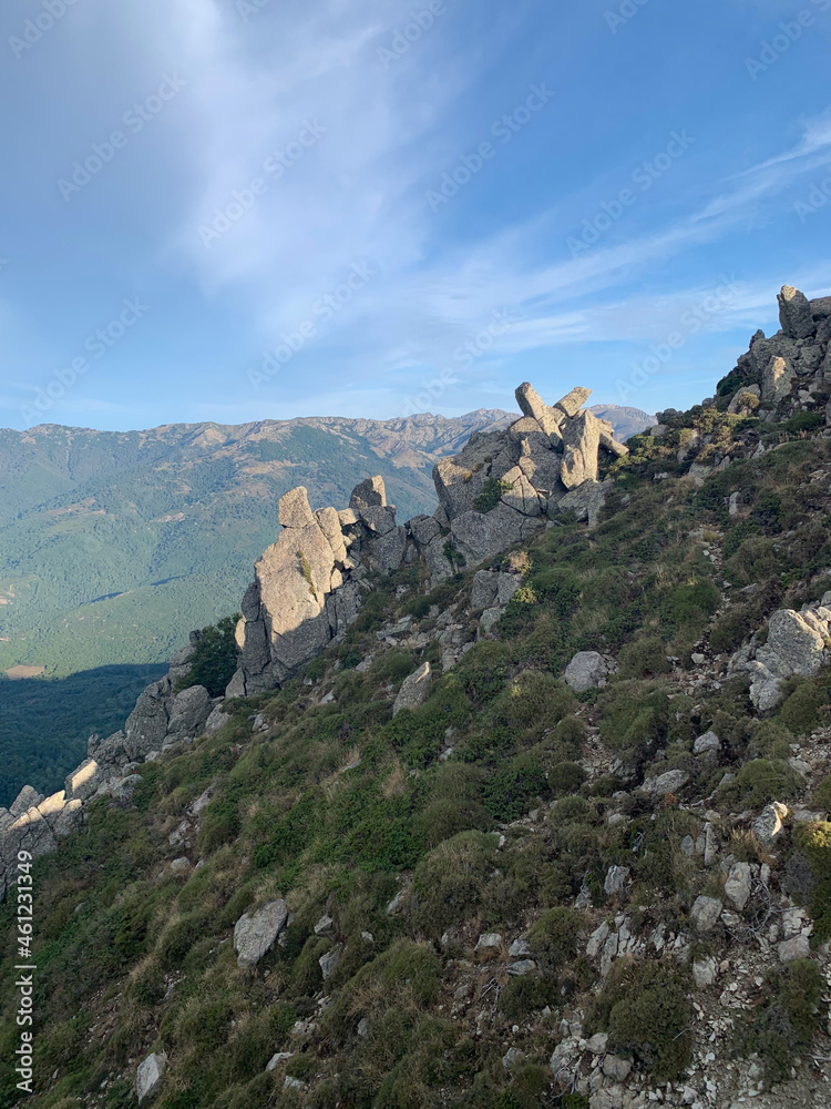 Monticule rocheux GR20 Corse