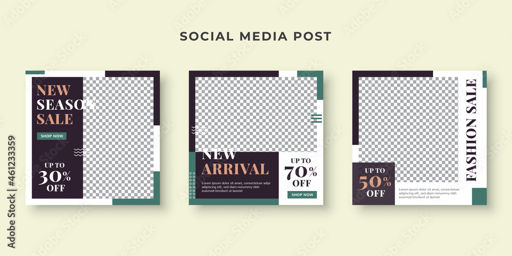 New arrival sale social media post template