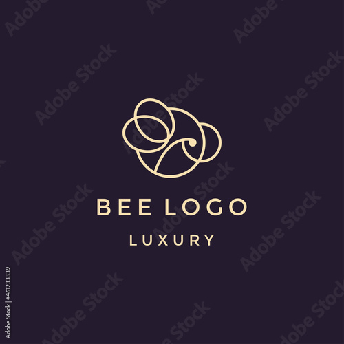 bee line art exclusive logo design inspiration
