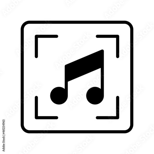 Rec Glyph Vector Icon Design
