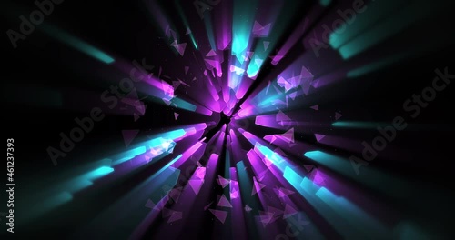 Abstract background with tunnel concept shapes turning photo