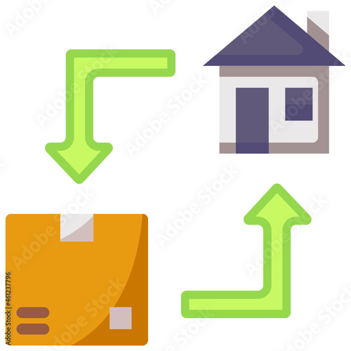 delivery flat icon