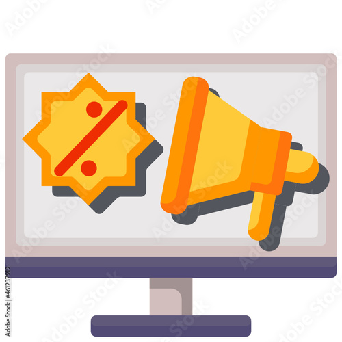 promoting flat icon