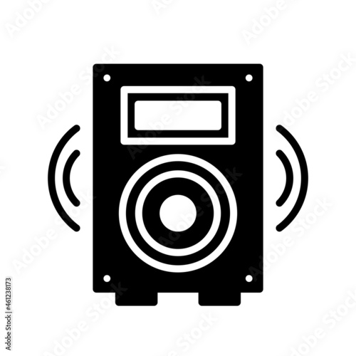 Woofer Glyph Vector Icon Design