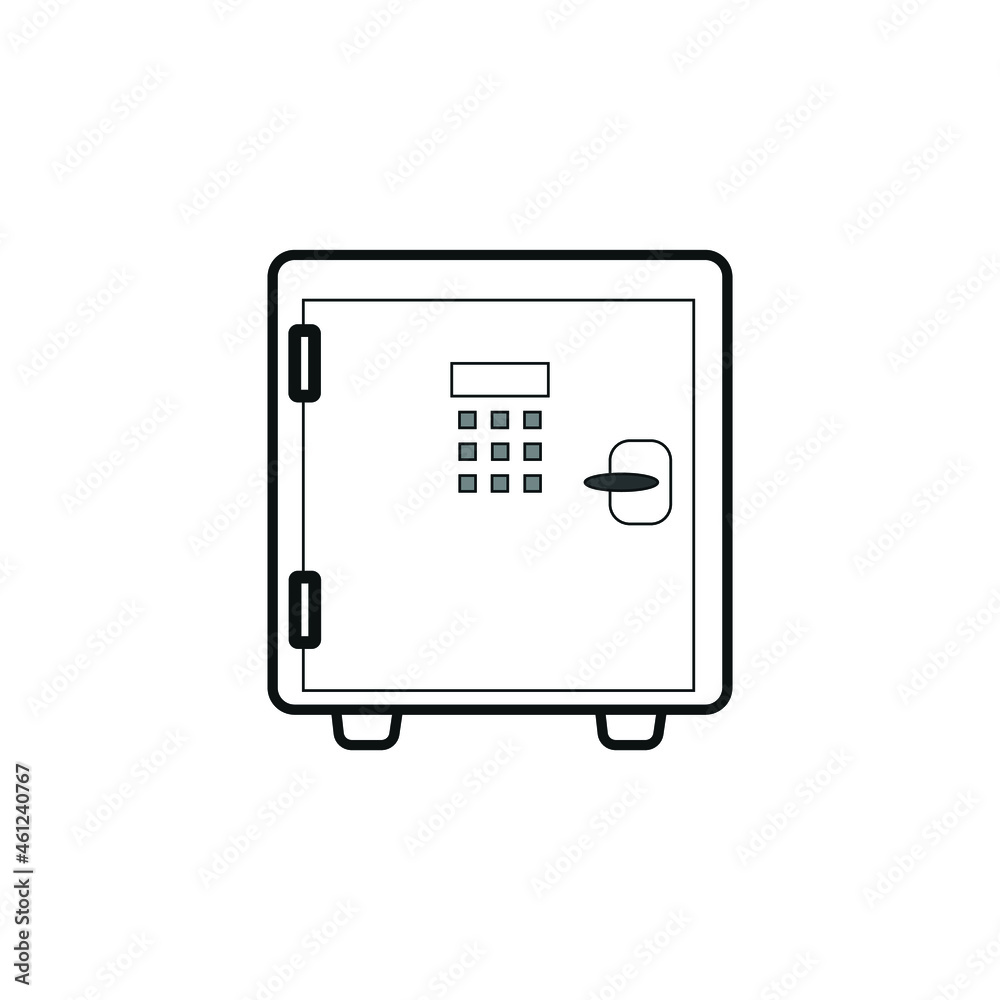 Safe icon. Money deposit sign. Combination lock symbol. Safe icon. Money deposit sign. Combination lock symbol.