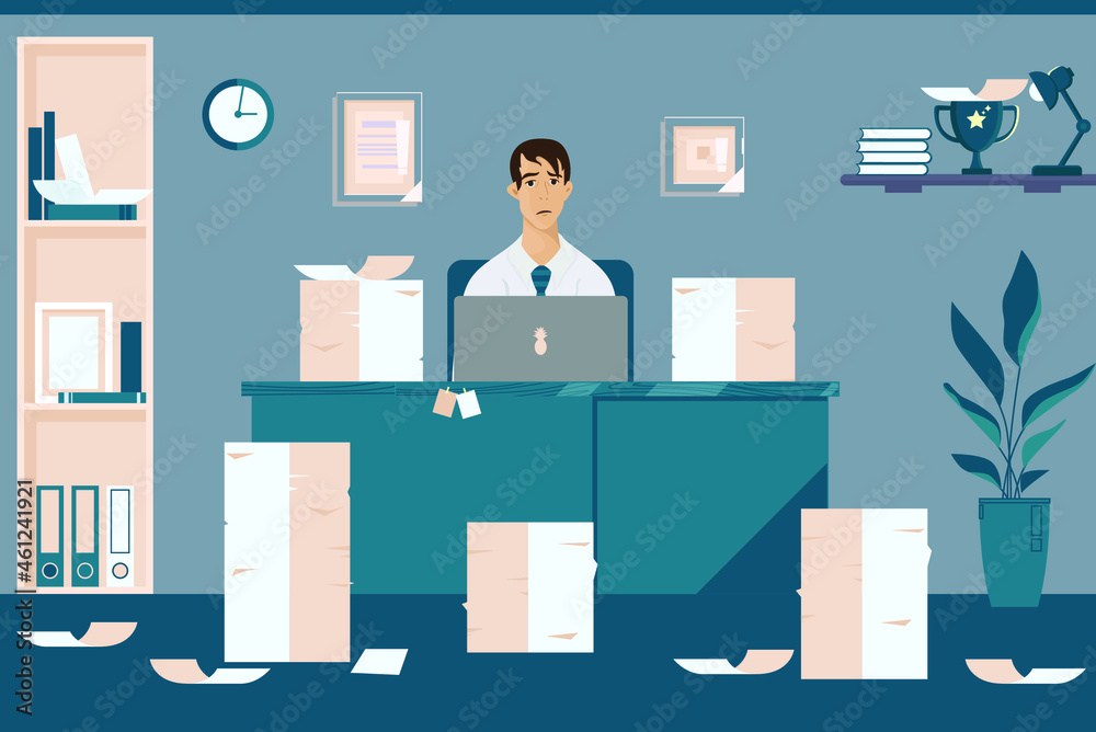 guy in office vector guy in office vector