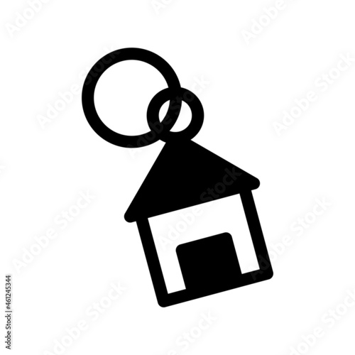 Keychain Glyph Vector Icon Design