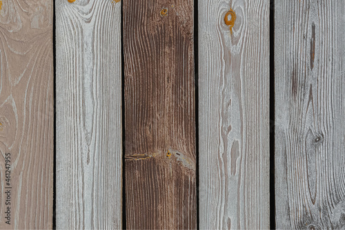 Vector background with row of colored wooden planks.
