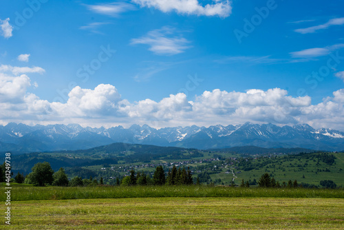 landscape with sky tatry mountain