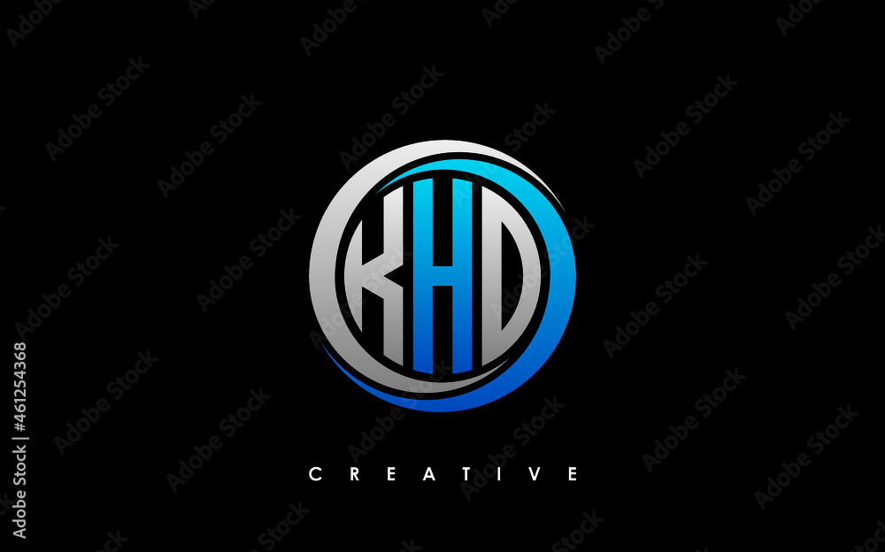 KHD Letter Initial Logo Design Template Vector Illustration KHD Letter Initial Logo Design Template Vector Illustration